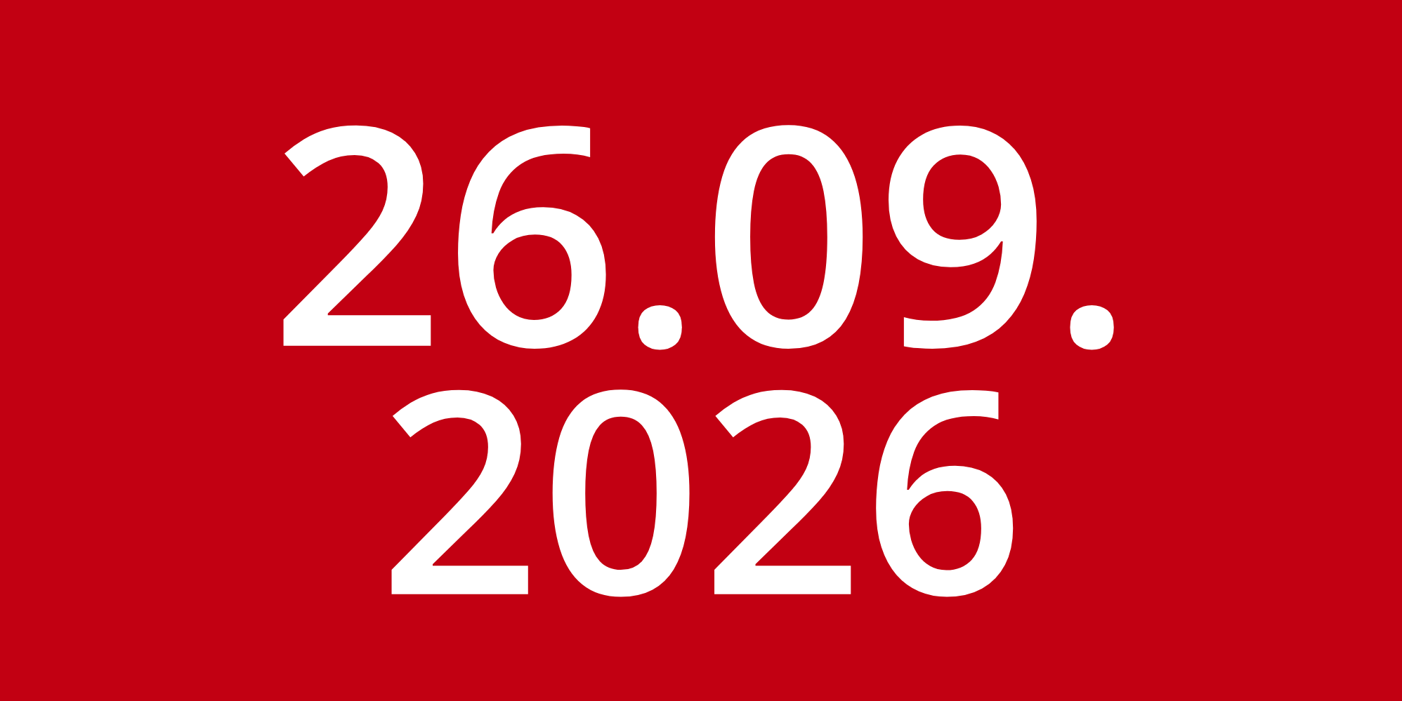 Messe am 26.09.2026