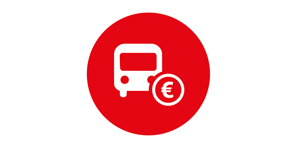 Piktogramm von einem Bus.